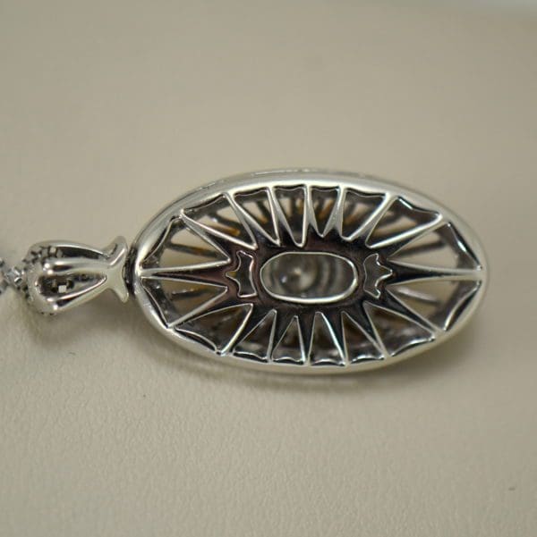 estate yellow diamond star necklace in twotone gold 3.JPG