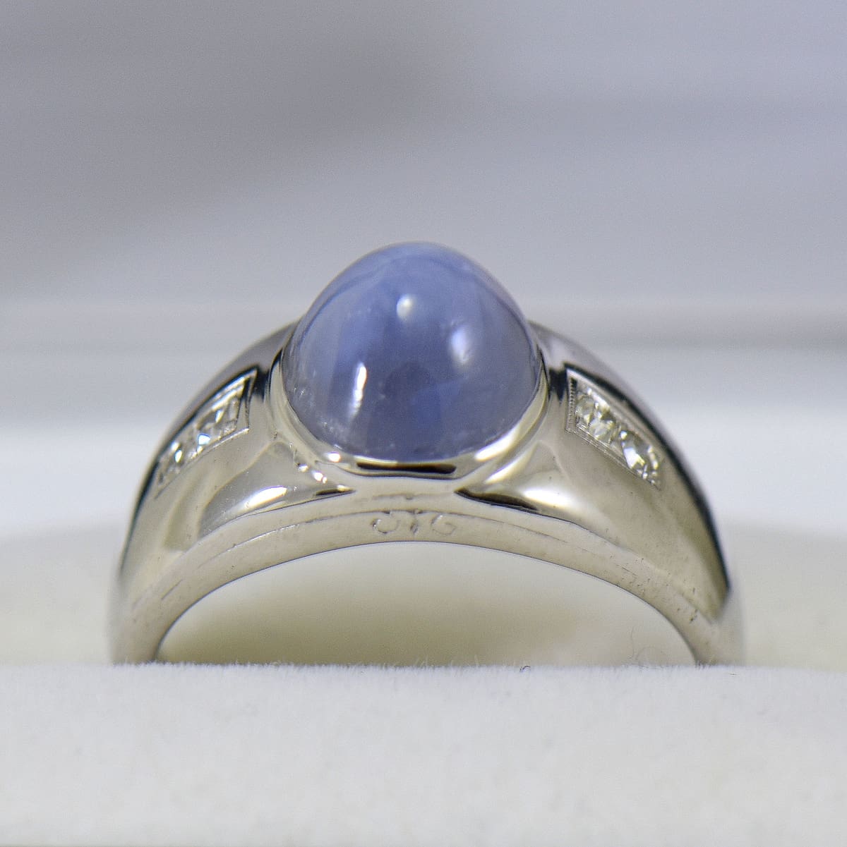 Vintage mens star sapphire ring deals