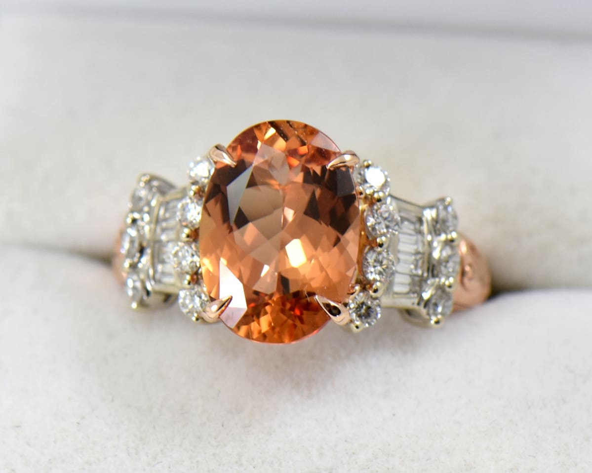 Imperial topaz engagement ring sale