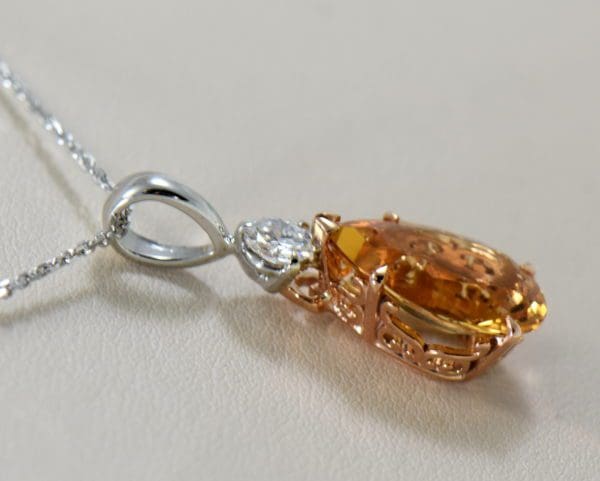 88801181 pear imperial golden topaz and diamond pendant 4