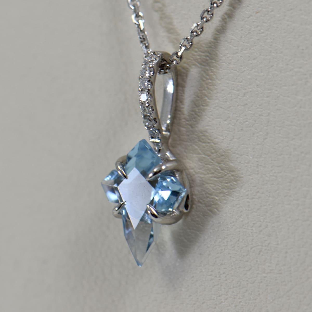 Aquamarine shop cross necklace