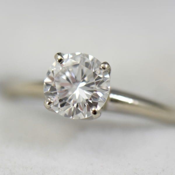 mid century 1ct round diamond solitaire vs1 g top quality 6