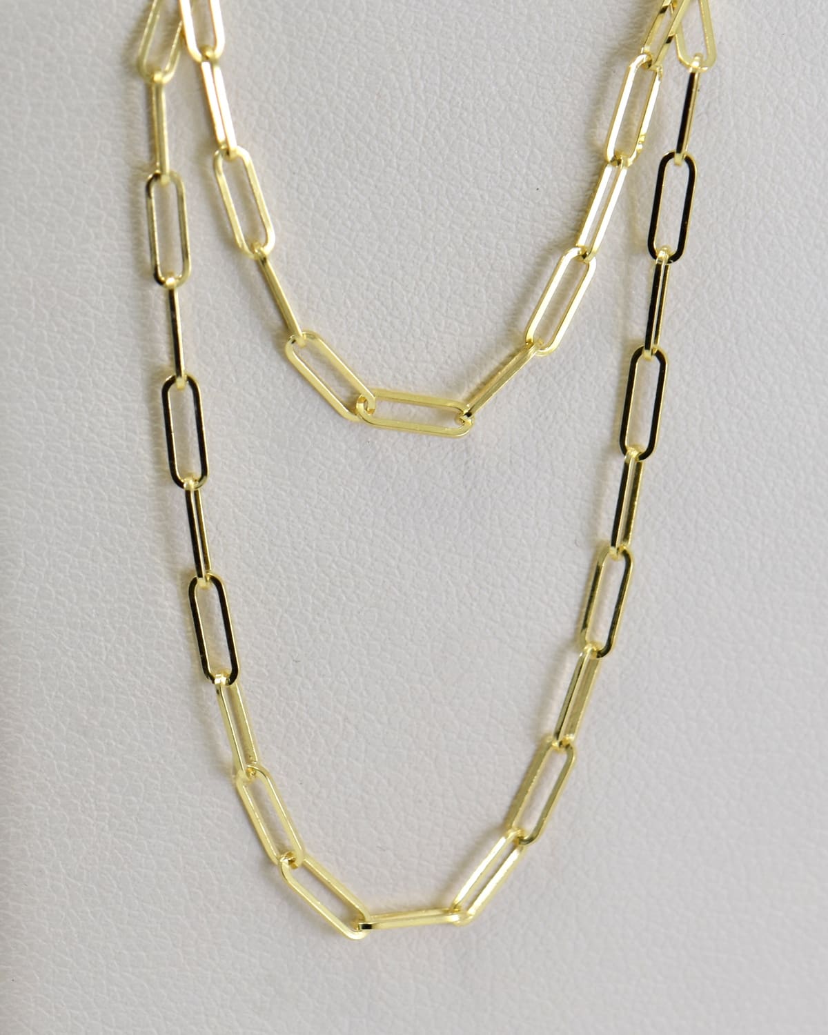 14k Yellow Gold Paperclip Chain Federal Way Custom Jewelers