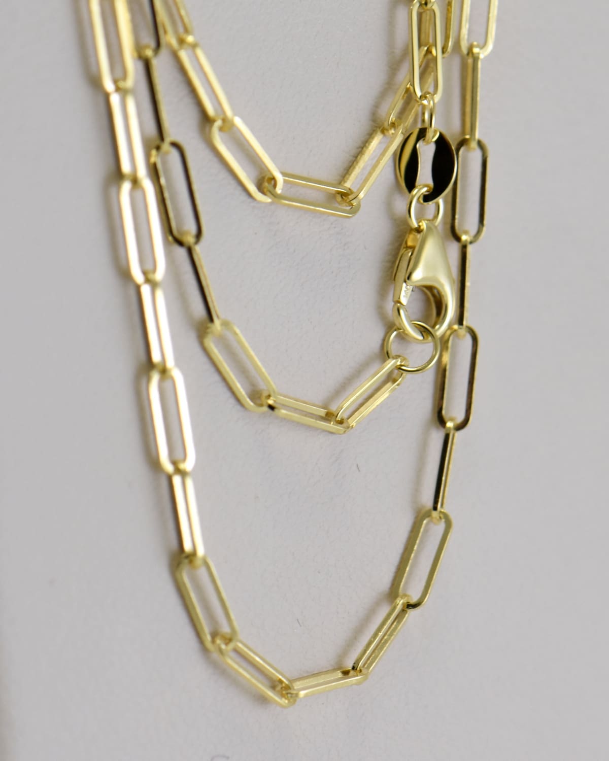 14k Yellow Gold Paperclip Chain Federal Way Custom Jewelers