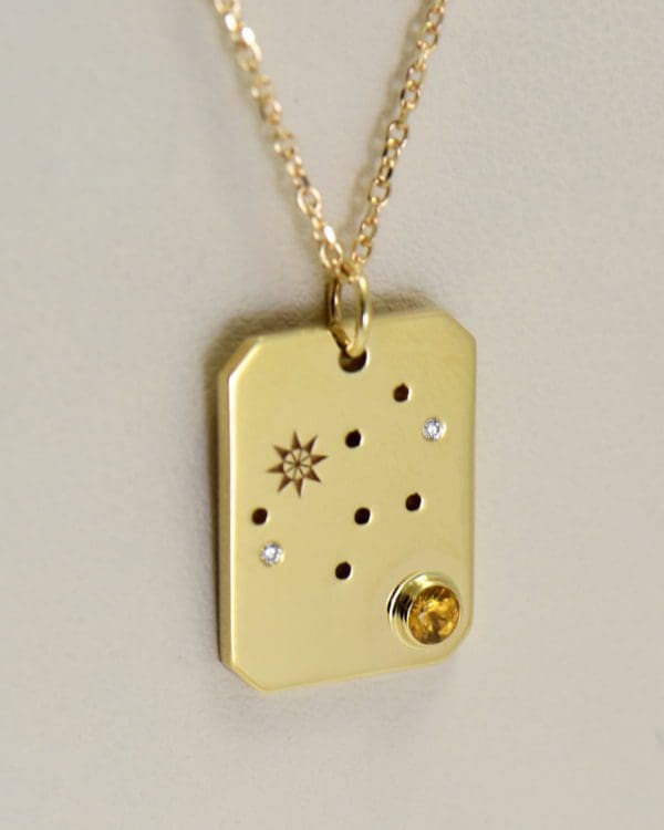birth month constellation and birthstone pendant in yellow gold 2.JPG