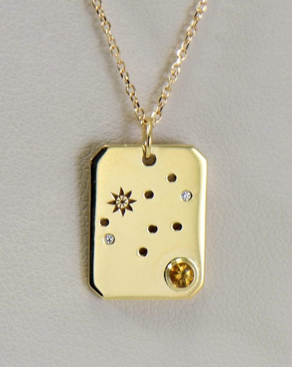 birth month constellation and birthstone pendant in yellow gold 4.JPG