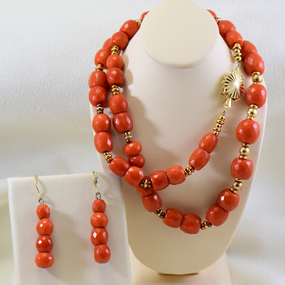 Cindy Smith® Ladies' Long Copper Beaded Necklace Set - Fort Brands