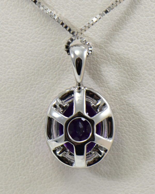 deep purple oval amethyst halo pendant in white gold 6.JPG
