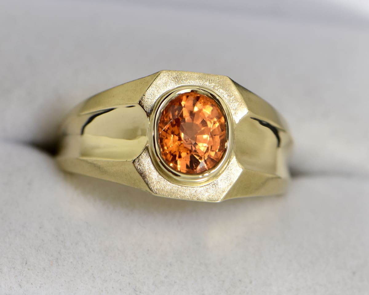 Hessonite Garnet Men_s Ring – tashlk.com