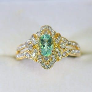 mozambique paraiba tourmaline and diamond filigree ring 3.JPG