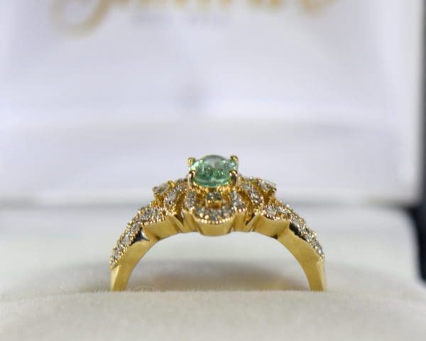 mozambique paraiba tourmaline and diamond filigree ring 4.JPG