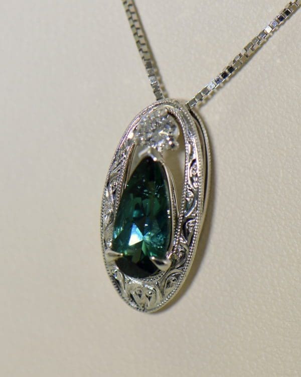 teal tourmaline and diamond slide pendant in white gold 3.JPG