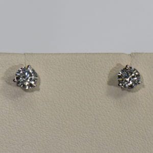 1.4ctw natural round ideal cut diamond stud earrings white gold martinis.JPG