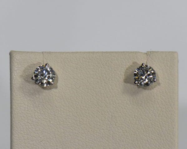 1.4ctw natural round ideal cut diamond stud earrings white gold martinis.JPG