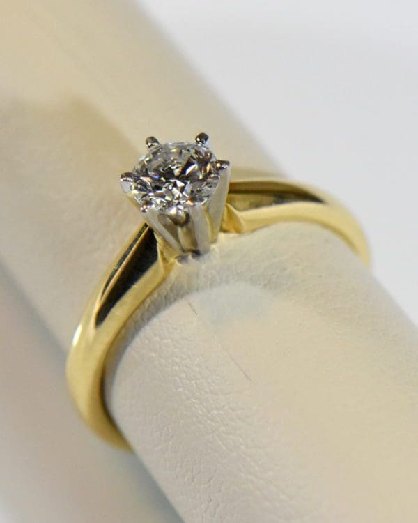 18k gold diamond solitaire engagement ring .50ct round 4.JPG