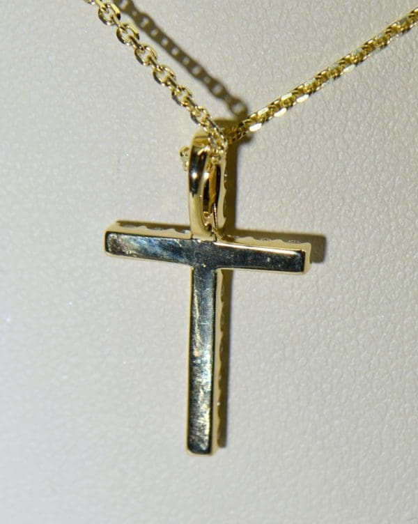 classic yellow gold diamond cross necklace hidden bail 3.JPG