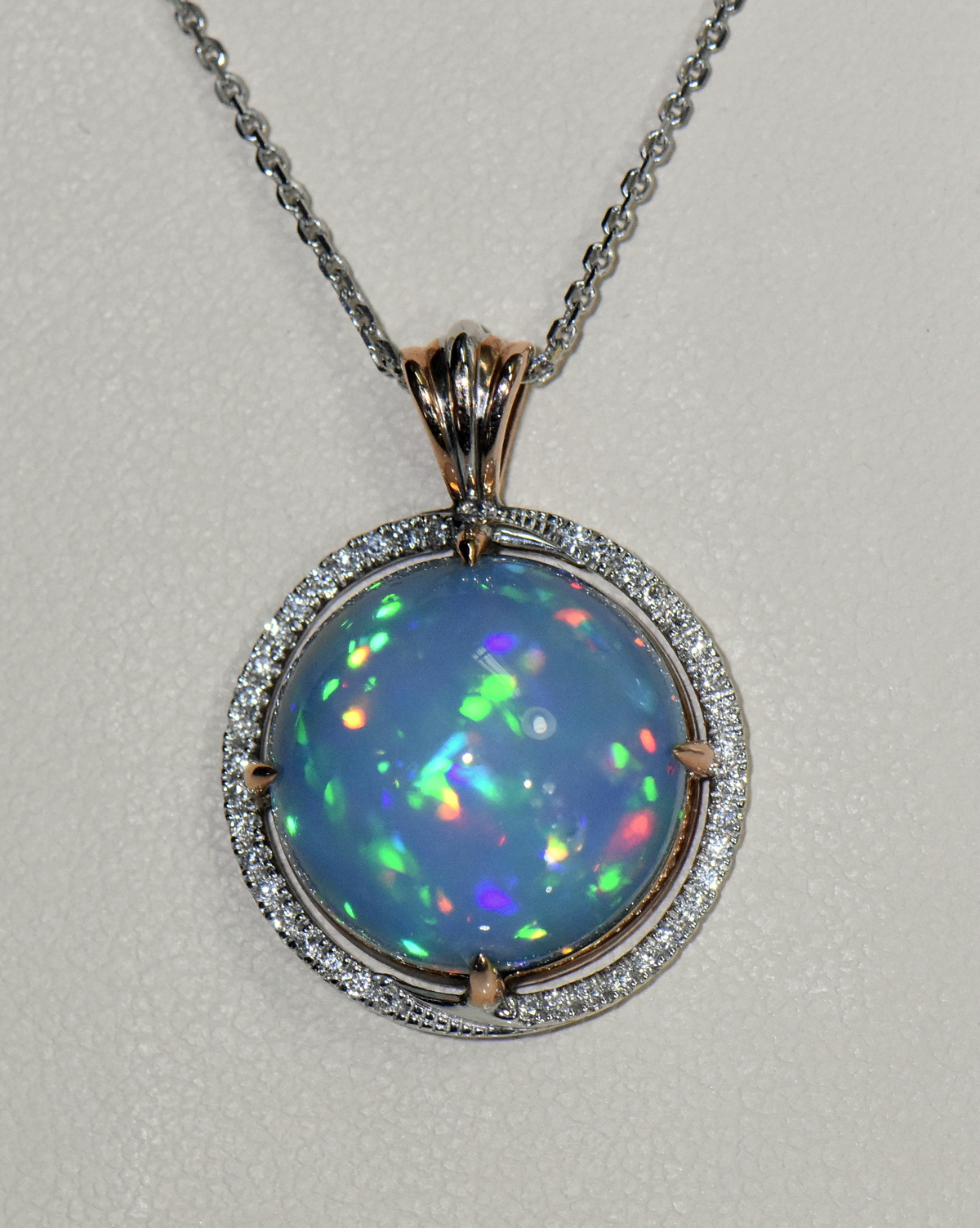 Rainbow Aura solid australian black opal necklace 14k solid gold, genu –  Vsabel Jewellery