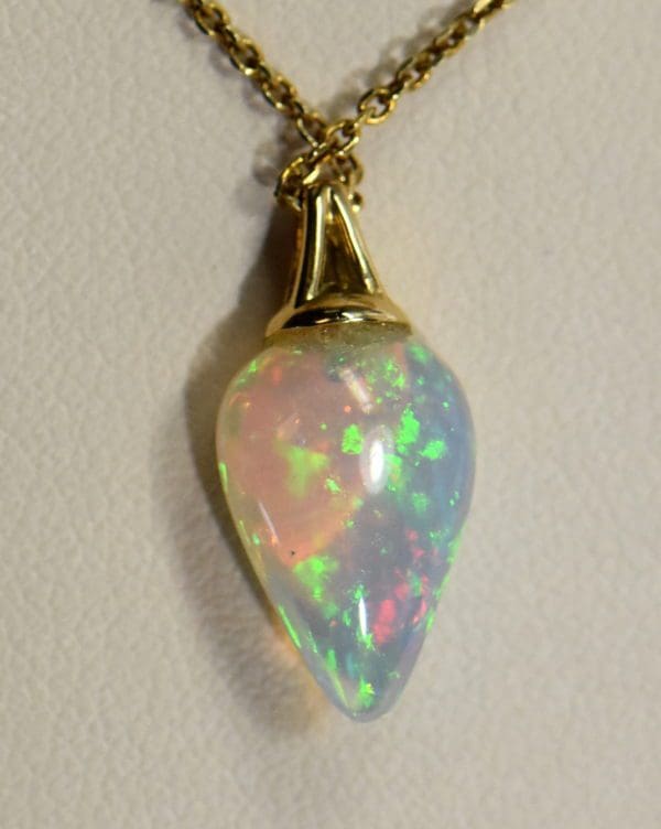 gold opal pendant with ethiopian opal drop reverse.JPG