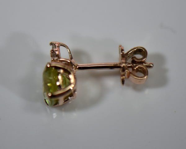 green sphene pendant and earring set in rose gold 5.JPG