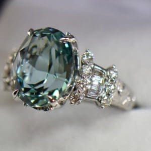 indian minty blue aquamarine cocktail ring 6.JPG