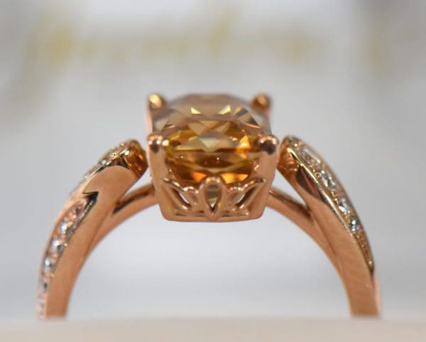 rose gold engagement ring with radiant cut golden zircon 3.JPG