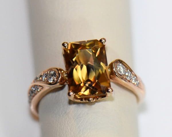 rose gold engagement ring with radiant cut golden zircon 5.JPG