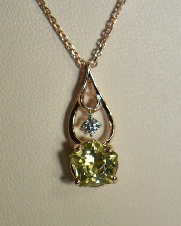 rose gold pendant and earring set with fancy cut chrysoberyls.JPG