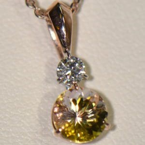 rose gold pendant with round bicolor tourmaline 3.JPG