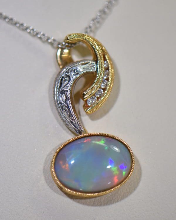 custom twotone opal pendant with australian grey base opal multicolor broadflash 3.JPG