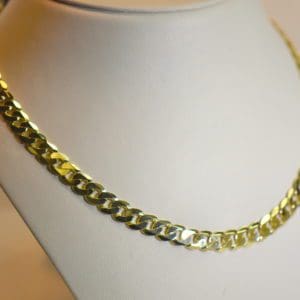 flat curb chain cuban link 22 inch heavy gold chain 14k.JPG