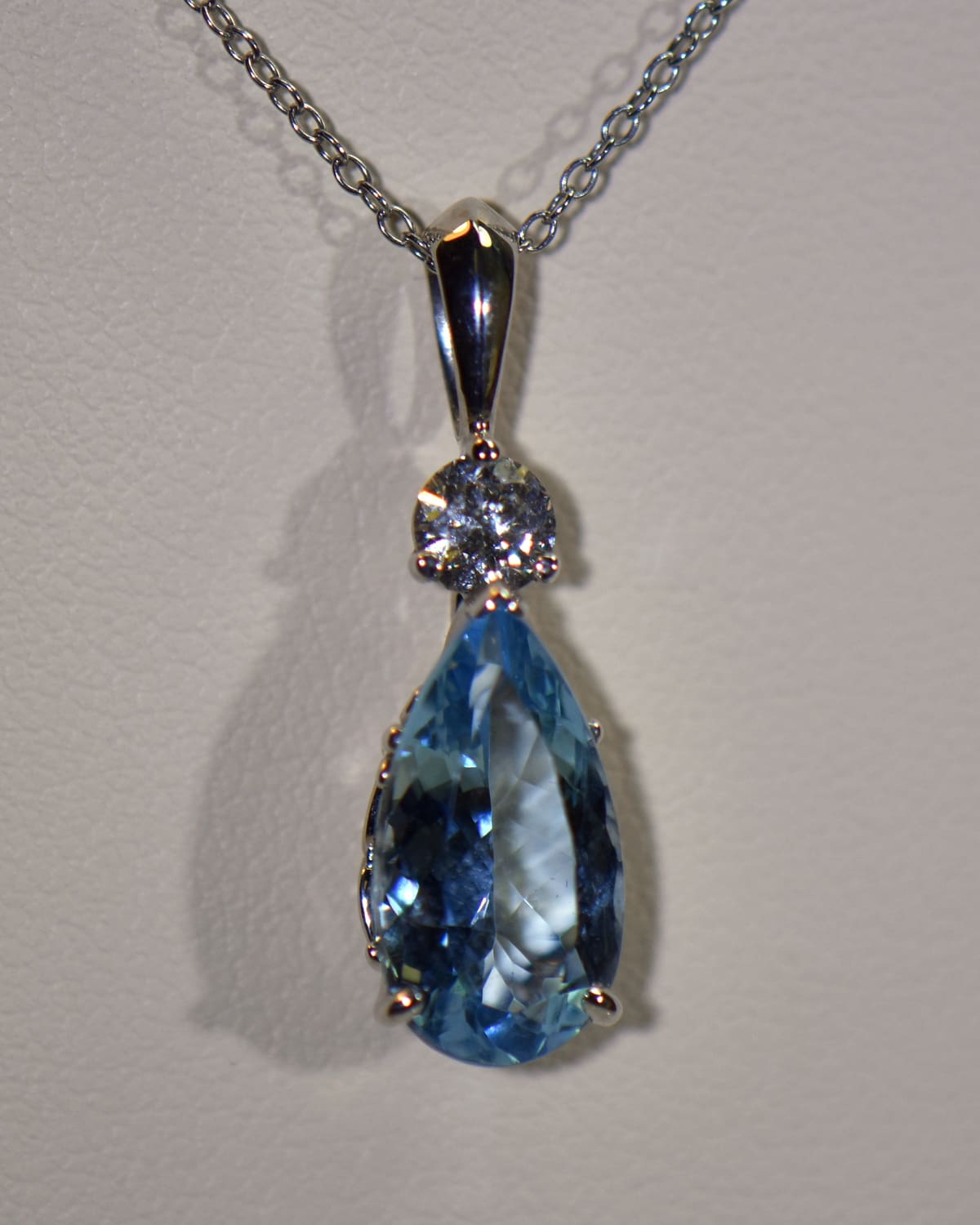 Aquamarine Gemstone Necklaces Online in USA - Aqua Stone Necklace