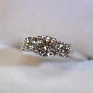white gold .75ct round center diamond three stone ring ags certified diamonds 4.JPG