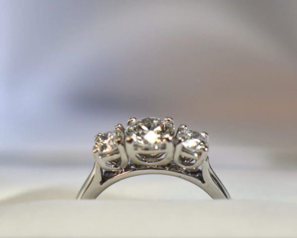 white gold .75ct round center diamond three stone ring ags certified diamonds 5.JPG