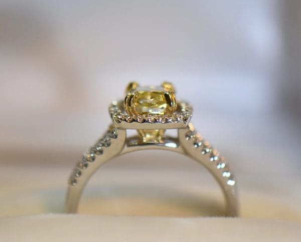 1ct cushion cut fancy yellow diamond halo engagement ring.JPG