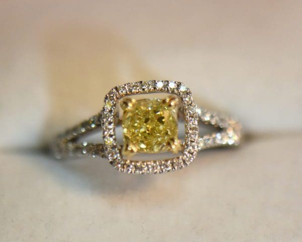 1ct cushion cut fancy yellow diamond halo engagement ring 4.JPG