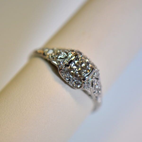 art deco platinum diamond engagement ring with old euro cut center 4.JPG 1