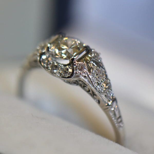 art deco platinum diamond engagement ring with old euro cut center 5.JPG