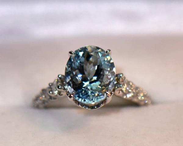 deep blue oval aquamarine and diamond engagement ring 2.JPG