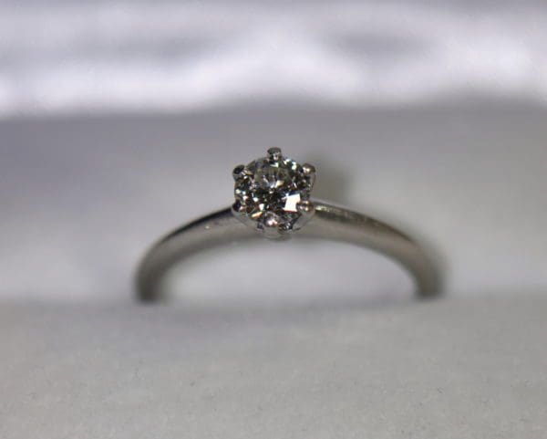 vintage tiffany engagement ring platinum solitaire .40ct round diamond classic.JPG