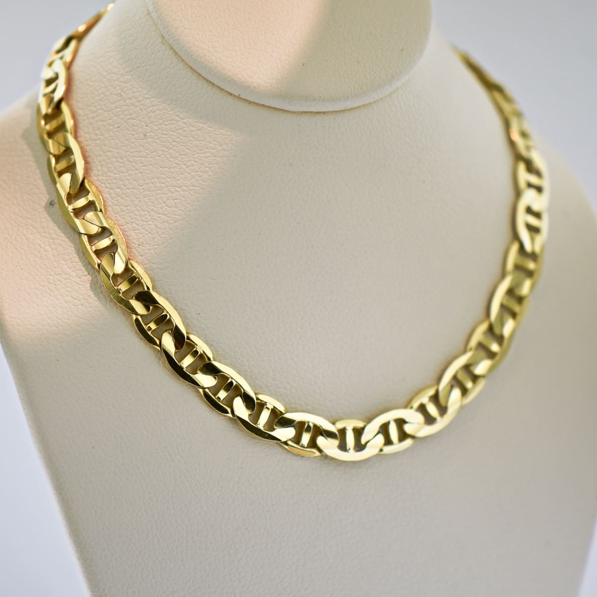 14k Yellow Gold Mariner Link Anchor Chain 20