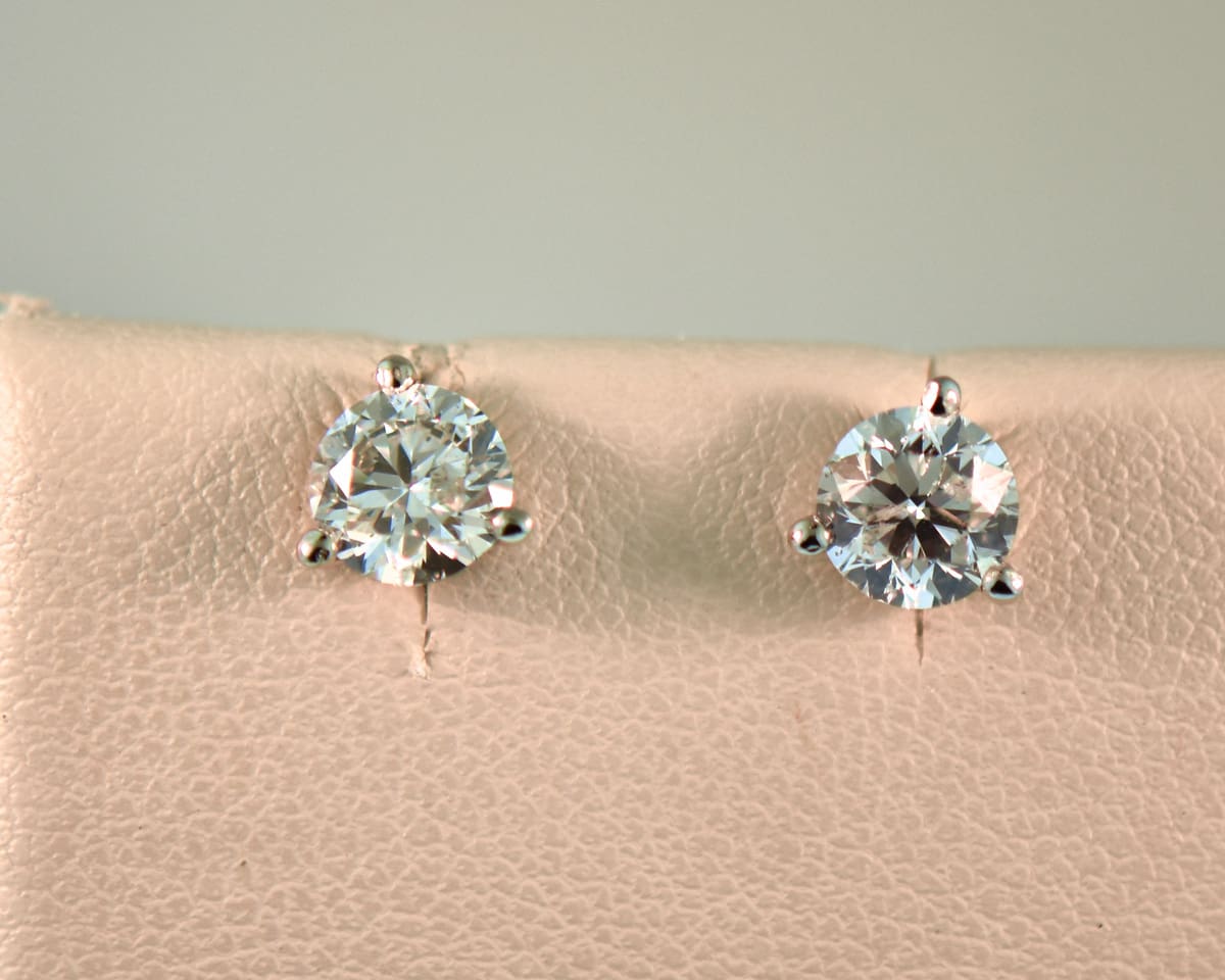 Pear-Shape Natural Diamond Stud Earrings – Lasker Jewelers