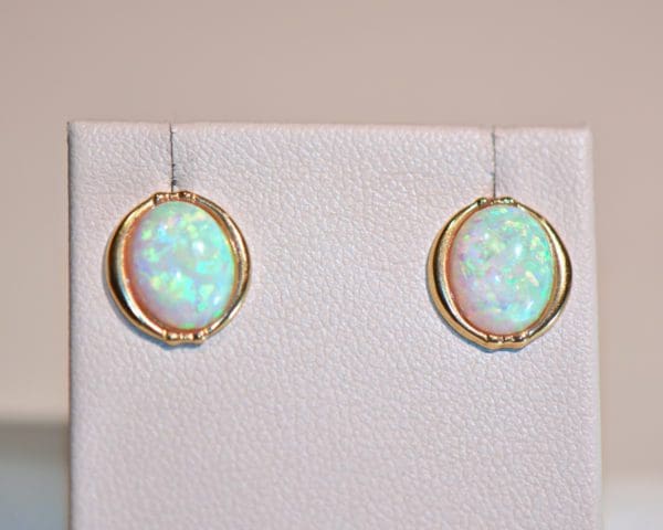 australian opal stud earrings 3