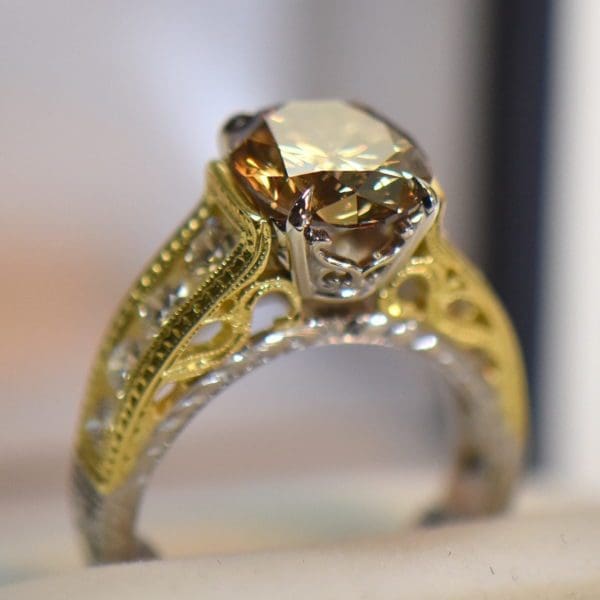 3ct oval champagne diamond engagement ring 4.JPG