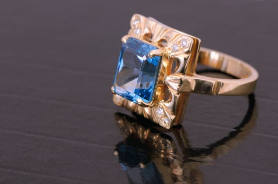 vintagebluegoldring