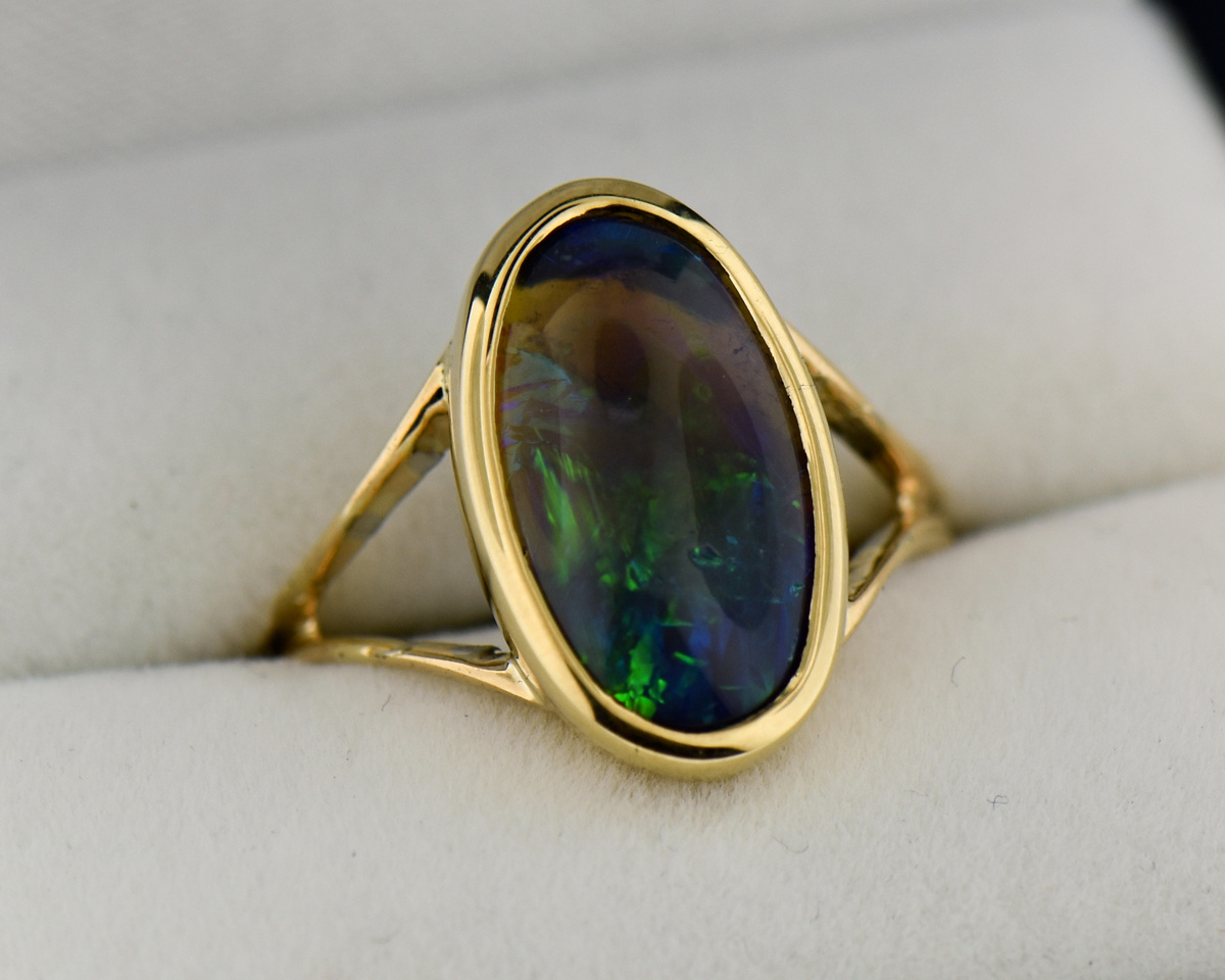 Vintage Opal & Diamond Ring - McKenna & Co
