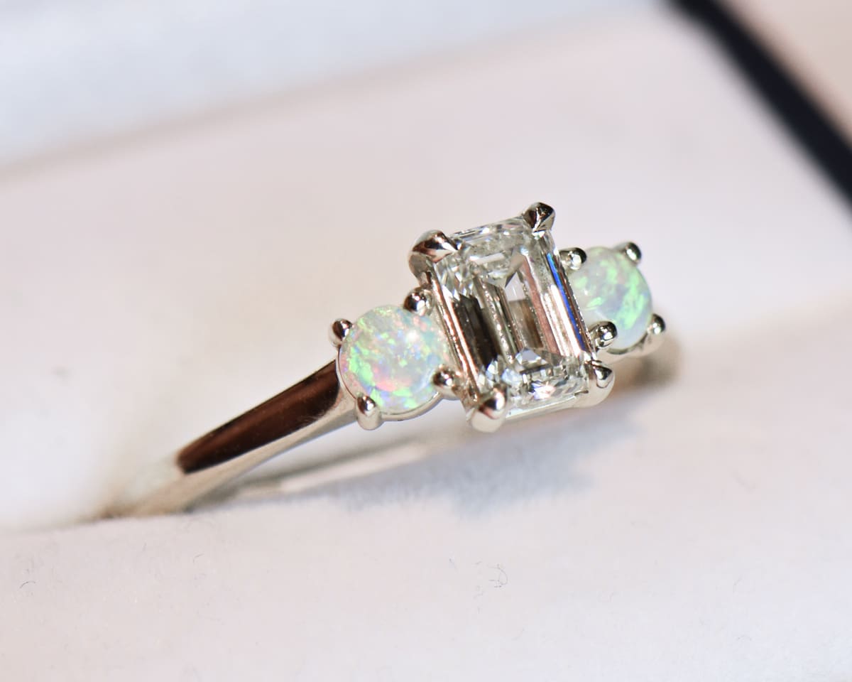 Emerald hotsell cut opal