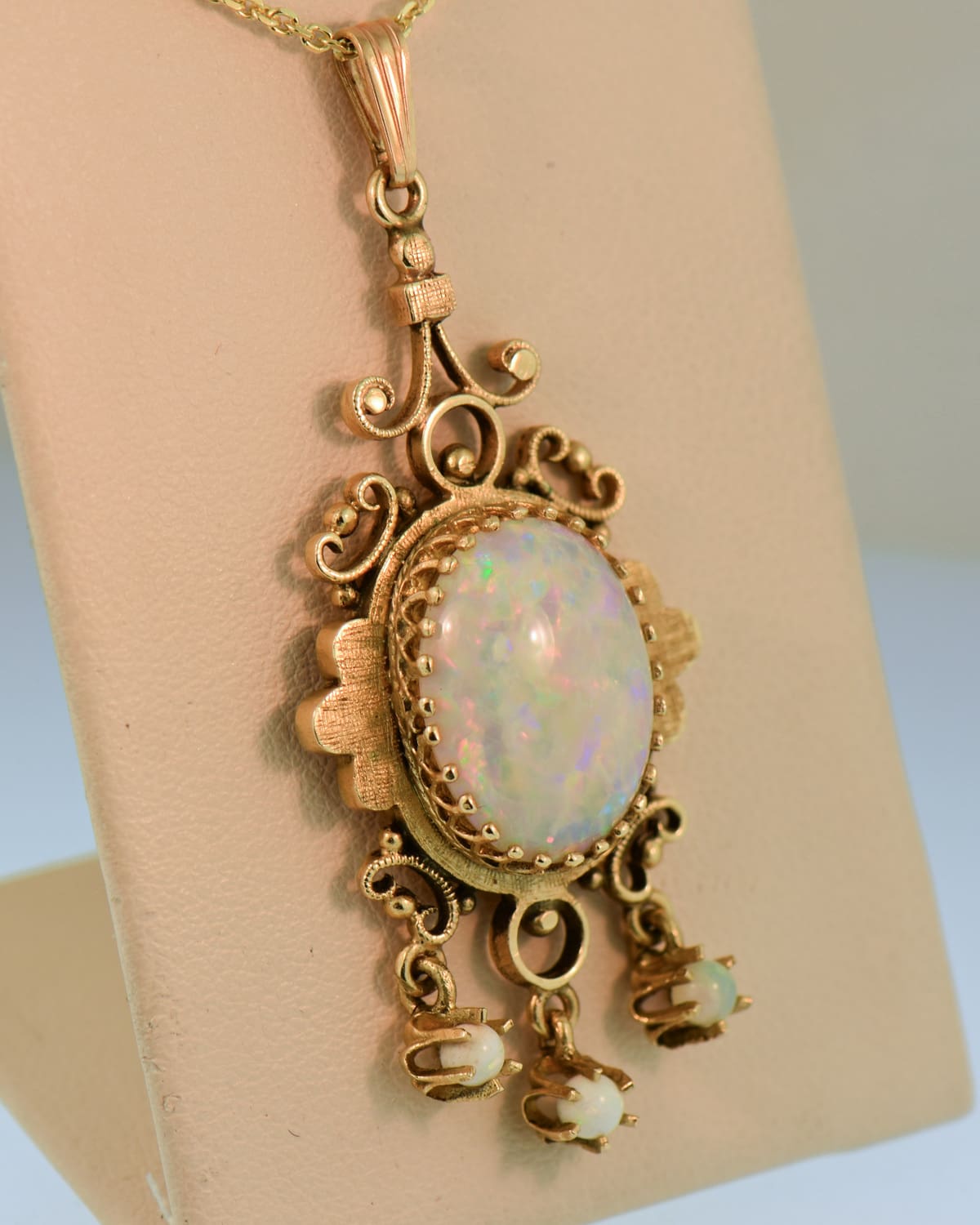 Jewelry | Vintage Opal Necklace Earring Set | Poshmark