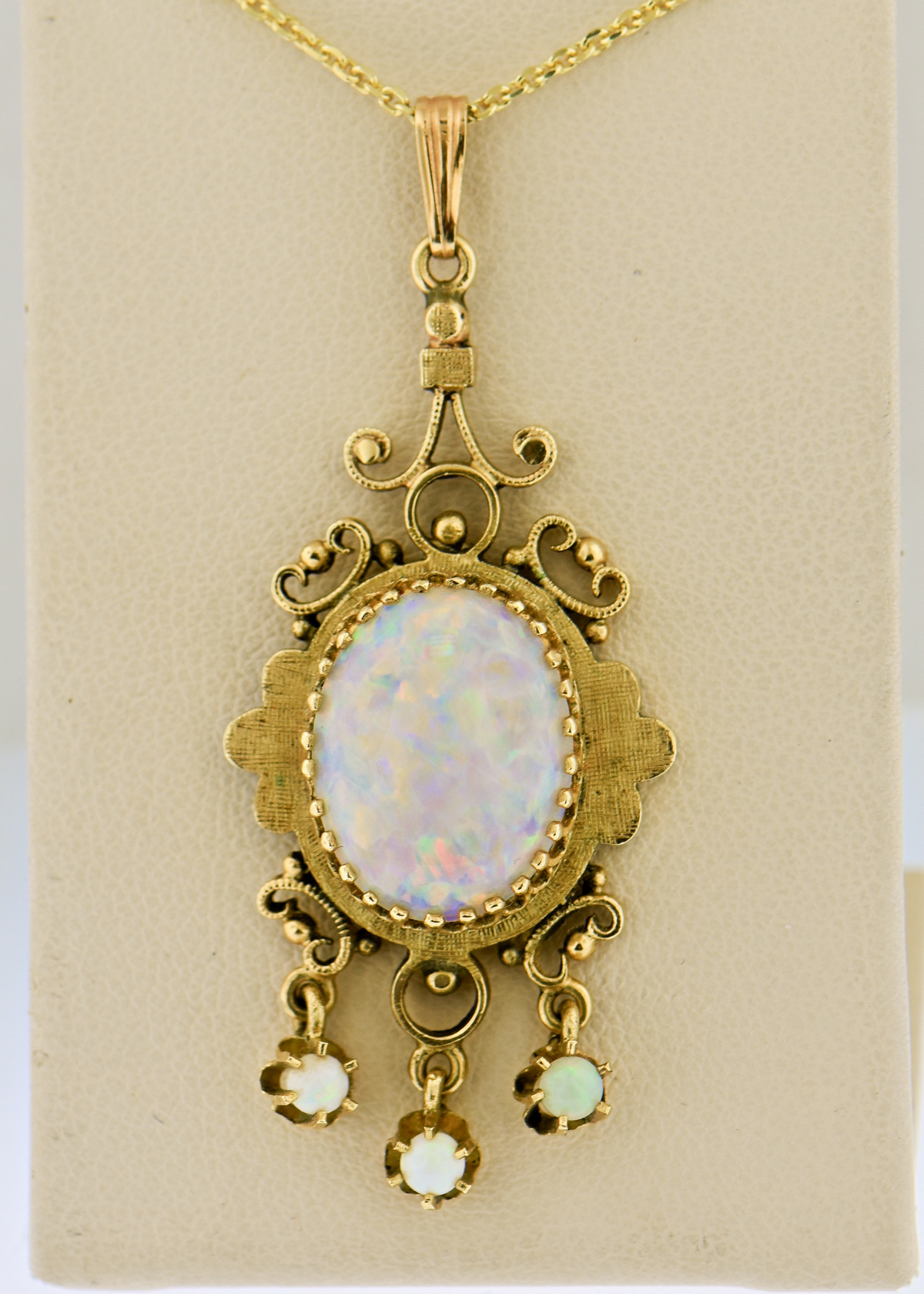 Buy Ornate Opal Cabochon Pendant, Vintage Opal Pendant, Large Opal Pendant,  Gemstone Pendant WLEY66-R Online in India - Etsy