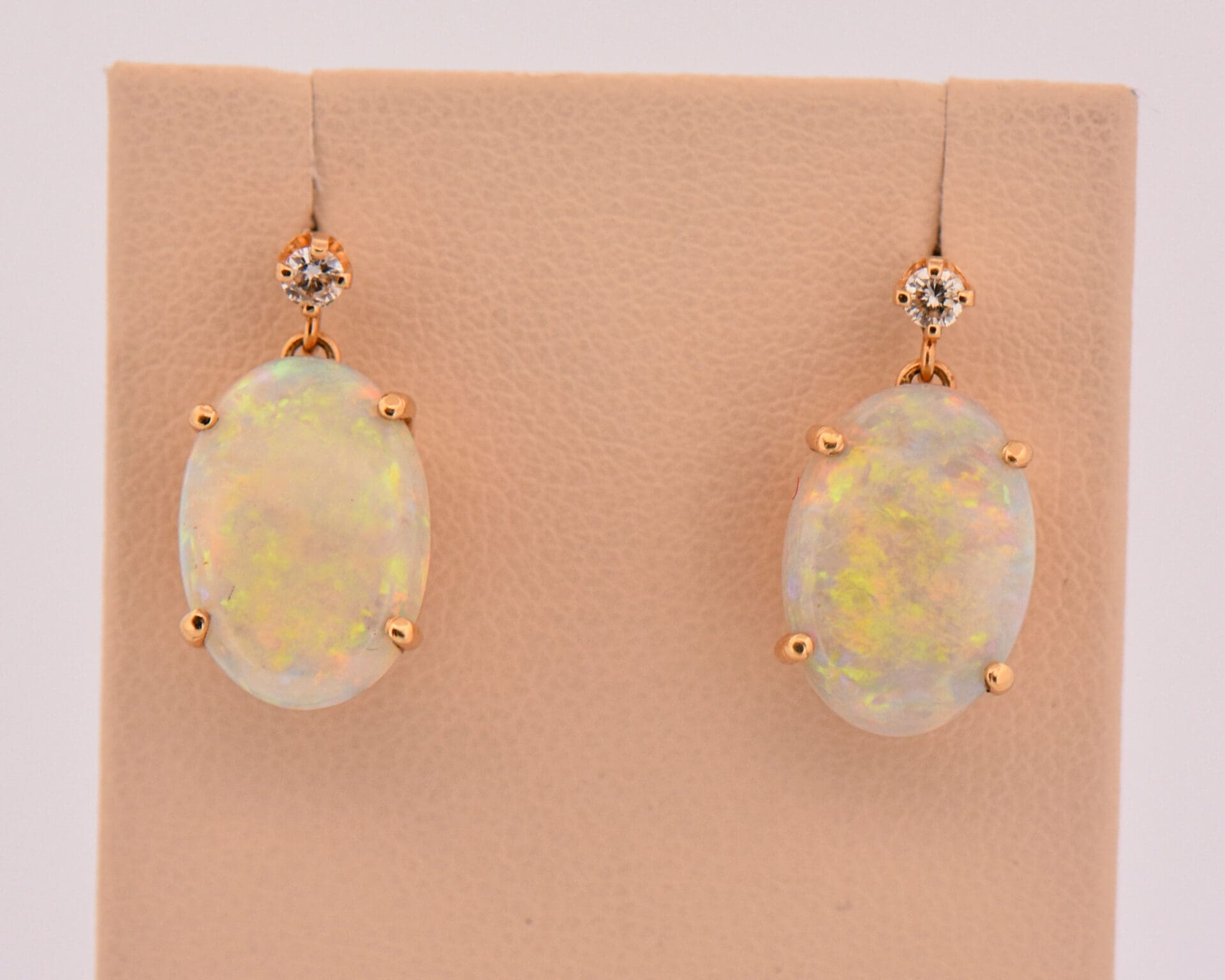 Large opal earrings on sale