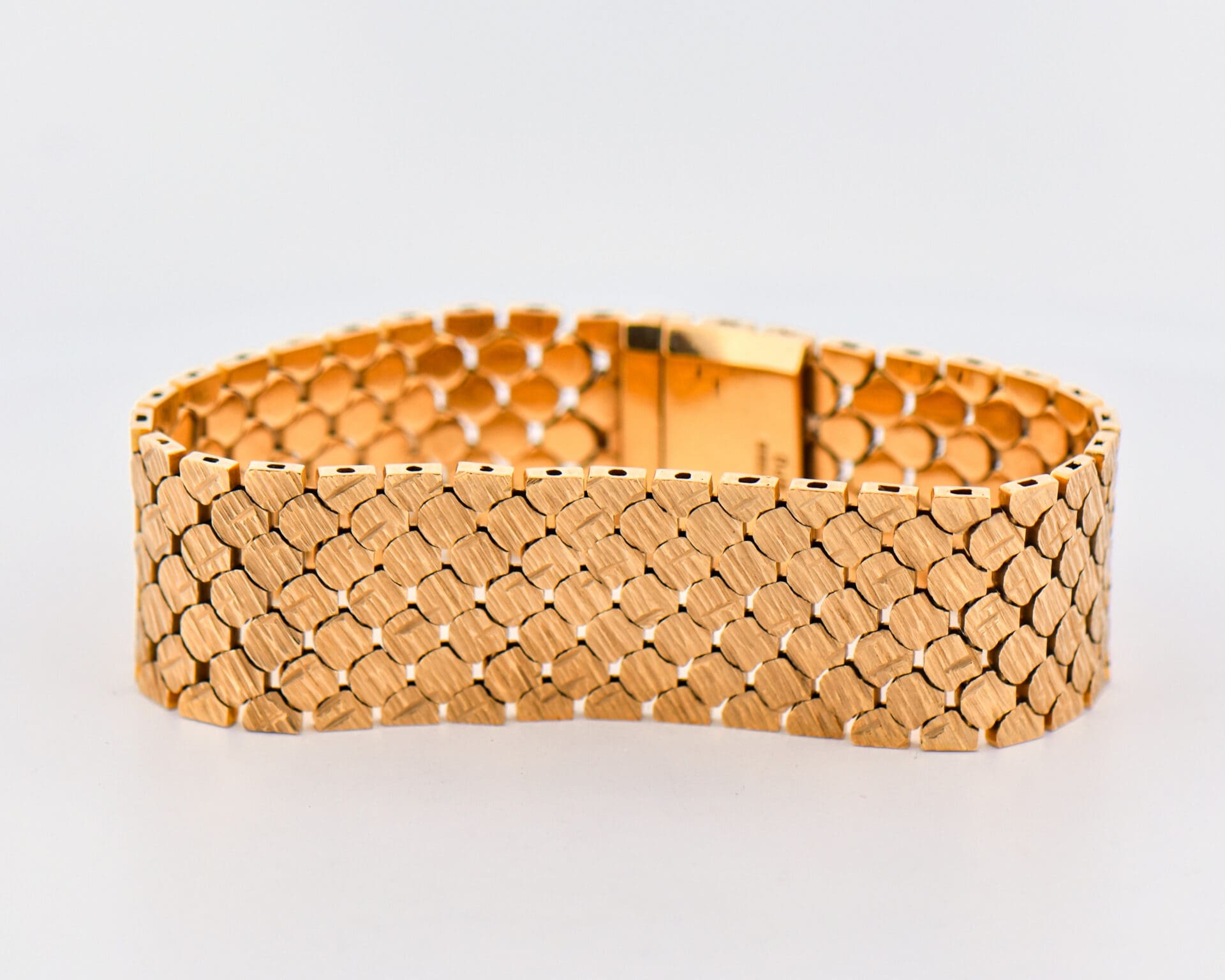 Vintage Wide Gold Bracelet 